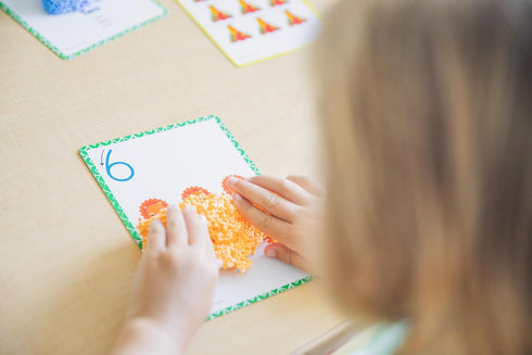Set, Set, 3+ Educational Insights Playfoam Shape & Learn Numbers Flash Card Preschool Kindergarten Classroom