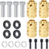 RCLIONS 12mm Brass Wheel Spacers +20mm Extension Wheel Hubs Hex for TRX4 1/10 RC Crawler Truck