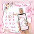 Floral Baby Milestone Blanket for Baby Girls Flannel Newborn Infant Swaddle Baby Growth Blanket Photography Background