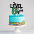 Level 8 Game Cake Topper - Video Game Boy's 8th Birthday Level Up Party Supplies, Gaming Party Decoration