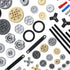 116PCS Gear and Axle Parts set Compatible with Lego Technic Parts, DIY moc Gears chain lnks Pins Axles Differential Assortment Pack (Random Color)