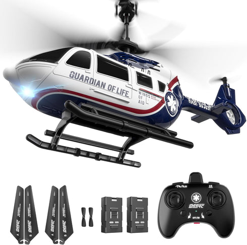 DEERC RC Helicopter,Rescue Remote Control Helicopter for Kids & Adults,Toys Helicopter with