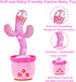 18 1 River Mill Rechargeable Dancing Talking Cactus Toy, Singing Cactus Baby Toy that Talks Back, Educational Baby Toys