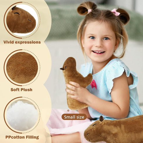 7.8 Inch Capybara Stuffed Animal Plush Toy - Capybara Plushie Gifts