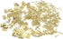 Honbay 50PCS Miniature Dollhouse Hinges, Tiny Hardware Accessories with 200PCS Screws (Gold)