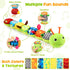 0-6 6-12 Tummy 0 3 6 9 12 Baby Toys Musical Caterpillar, Infant Stuffed Animal for Months with Crinkle and Rattles