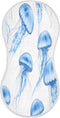 YETTASBIN Blue Jellyfish Muslin Baby Burp Cloth, Super Soft Absorbent Cotton Burp Rag