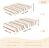 miaozhen 1 Pack 52x28 Cotton Crib Sheets for Baby Boys Girls Soft Breathable Spring Stripes Offwhite Toddler Mattress