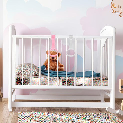 SAFIGLE 4 PCS Baby Pull up Rings, Baby Playpen Pull Rings, Toddler Walking Training Tools, Baby Accessories
