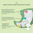 100% 20 Count Organyc Certified Organic Cotton Baby Diaper Liner for Sensitive Skin, Fits All Brands and Sizes Diapers