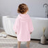 100% 0-24Months VOOVA & MOVAS Pink Toddler Hooded Towel with Bear Ear | Cotton, Ultra-Soft & Absorbent Baby Bath Robe |