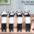 Panda Plush Body Throw Pillow, 43.3" Long Kawaii Soft Panda Stuffed Animal Pillow for Kids Children Gifts