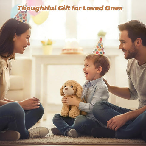 Coolable & Microwavable Dog Stuffed Animal, Weighted Stuffed Animals Plush for Kids, Women, Girls, Lavender Scent Dog