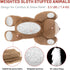 Niuniu Daddy Weighted Sloth Stuffed Animal, 3.3lb Large Plush Pillow for Kids Adults, 20in Cute Weighted Sloth Toy