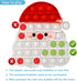 AIZIXIN Christmas Pop Bubble Fidget Sensory Toys, Santa Claus Squeeze Sensory Toys, Christmas Novelty Gifts for Kids