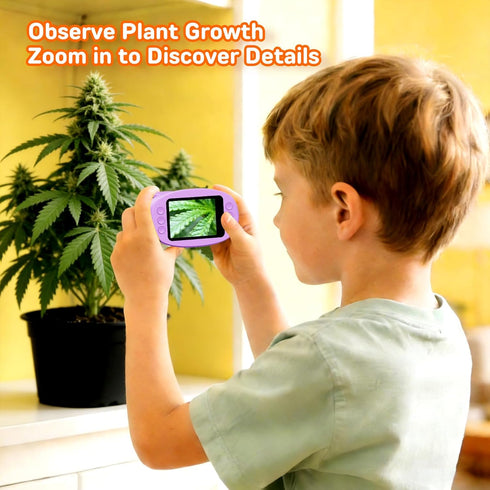 Ashfly 1000X 2.0" 4-6 8-12, Handheld Digital Microscope for Kids with IPS Screen, Easter Gifts Portable STEM Science