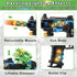 DaoDaoZhu 3 4 5 6 7 Dinosaur Light Up Toy Gun with Sound Effects, Noise-Making Gun Toys for Kids Indoor/Outdoor Play