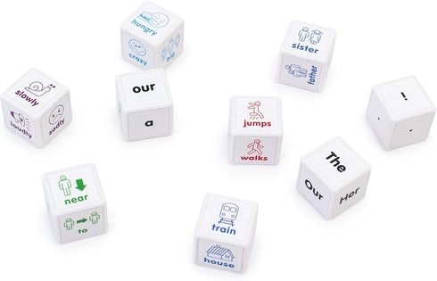 Junior Learning JL644 Multicolor Sentences Cubes