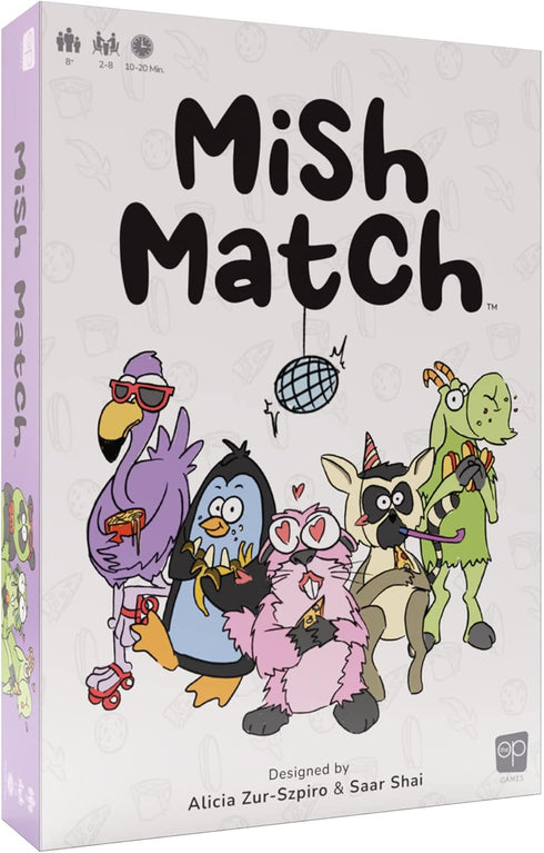 USAOPOLY Mish Match - Fast Paced Party Card Game for 2-8 Players, Ages 8+