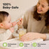 KeaBabies 4pk 8oz & 4pk 4oz Glass Baby Food Containers - Leak-Proof, Microwavable Small Baby Glass Jars with Lids,