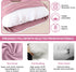 Wodsfay -65 Inch Pink-65inch) U-Shaped Pregnancy Pillow for Sleeping, Full Body Support for Back, HIPS & Belly
