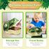 3-5,45PCS Playset Dinosaur Toys for Kids Realistic Jurassic Dinosaurs Figures with Eggs&Trees&Fence to Create a Dino