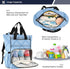 SUABO Backpack Baby Diaper Bag Blue Ice Cream Large Bag Waterproof Travel Diaper Bags for Moms and Dads