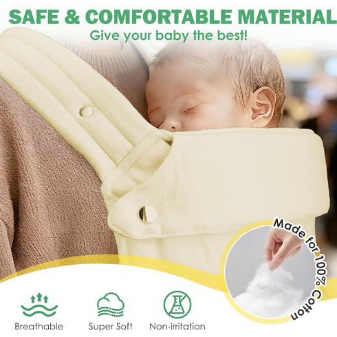 4 1 Baby Carrier with Storage Bag, in Front & Back Facing Design, Forward Facing, Adjustable, Baby Essential, Head