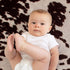 Sweet Potatoes Western Cowboy Changing Pad Cover Super Soft Brown Cowhide