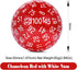 Glitter Red D100 Single 100 Sided Dice with Velvet Pouch (Glitter Red with White Number) by DNDND