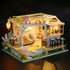 MAGQOO Dollhouse Miniature with Furniture DIY Wooden Dollhouse Kit Tiny House DIY House Kit Creative Room Idea Dust