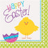 Unique Easter Chick Luncheon Paper Napkins | 6.5" x 6.5" | 16 Pcs, 13" x 13", Multi