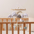 GOODMOM Felt Bear & Moon Crib Mobile Visual Stimulation & Motor Skill Development Toy for Infants, Gentle Rotation