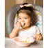 Grabease Toddler Utensils Set - White Toddler Spoons and Forks, Baby Silverware for Self-Feeding, BPA-Free