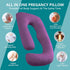 Sasttie Pregnancy Pillows for Sleeping, U Shaped Cooling Full Body Pillow with Removable Cover, Pregnant Women Must