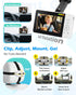 Elzeeo 1080P 360 Wireless Baby Car Camera with Upgraded Auto Night Vision, HD Car Baby Monitor with Adjustable, Easy