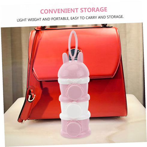 Totority Portable Milk Powder Container Food-Grade PP Material Milk Powder Case with Large Capacity for Formula Storage