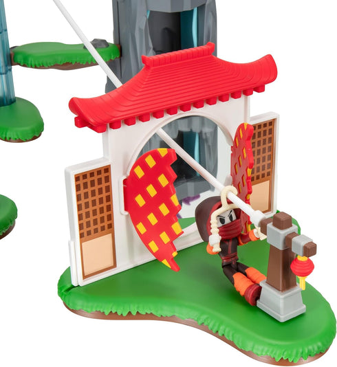 Ninja Legends Valley Playset - Action-Packed Playset with Five Interactive Zones, Two Figures, Accessories, Virtual