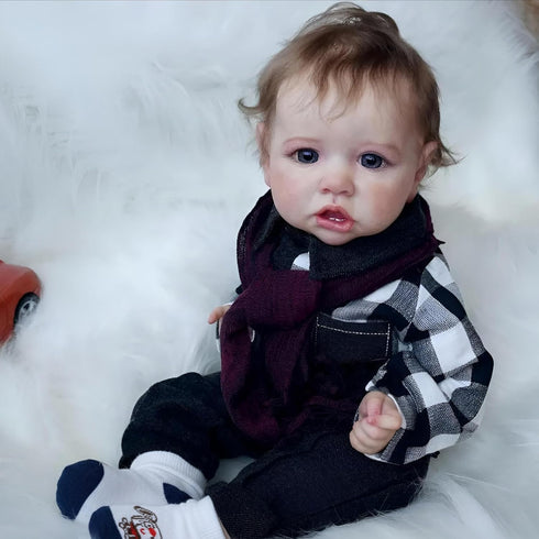 20 inch 3+ KSBD Reborn Baby Dolls - Lifelike Realistic Baby Doll Boy, Real Life Baby Dolls with Soft Weighted Body