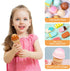 Set Counter 3+, Wooden Ice Cream Toy for Toddlers, Wooden Play Food Kitchen Accessories, Pretend Play Ice Cream Shop