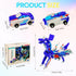 WIESSOC Toy,2 Collision Transforming Dinosaur Car Magnetic Cars Transform Into Dinosaur Toys,Transformation Car Toys