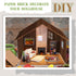 24 8.27 11.69 Inch Flutesan Pcs Miniature Dollhouse Wallpaper and Flooring Peel and Stick Mini DIY Self Adhesive