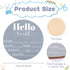 NQEUEPN 5.9 Inch 22404 Wooden Baby Announcement Sign, Hello World Newborn Sign Birth Announcement Signs Baby Name