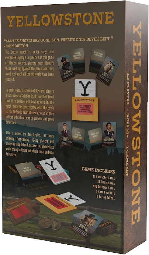 Yellowstone Party Game - Social Game of Accusations and Betrayal, Defend The Dutton Ranch, Ages 17+