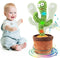 2023 Dancing Cactus Toy Bluetooth, Rechargeable Singing Talking Cactus that Repeats What You Say