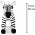 Ice King Bear Wild Animal Plush Toy - Small Zoo Family Stuffed Animal (Zebra 7 Inches)