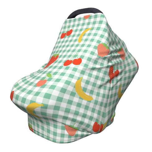 Schgap Cute Fruits Car Seat Cover for Baby Nursing Cover Breastfeeding Baby Carrier