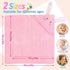 Individz Custom Hooded Bath Towel with Name, Personalized Highly Absorbent Bunny Towels, Baby Bath Towels for Girls