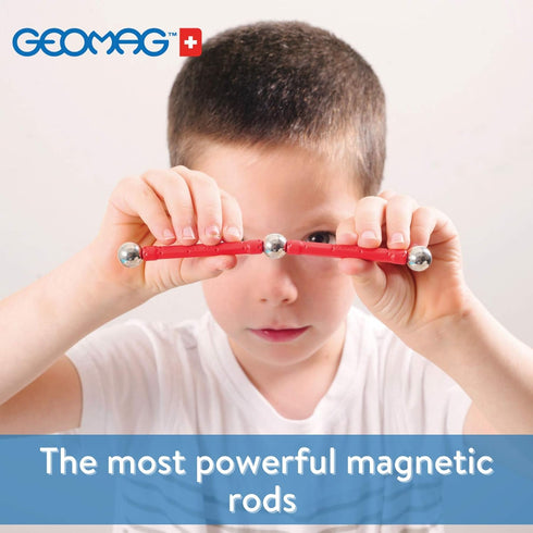 GEOMAG Magnetic Toys | 52 Piece STEM Educational Building Set for Kids | 100% Recycled Plastic | Storage Box | Age 5+