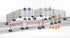 Set: Bruder Construction Railings Site Signs and Pylons